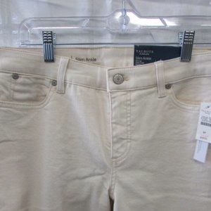 Talbots Flawless Slim Ankle Off-White Jeans - Petite